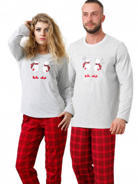 Świąteczny zestaw piżam dla par - WIKI + WIKTOR