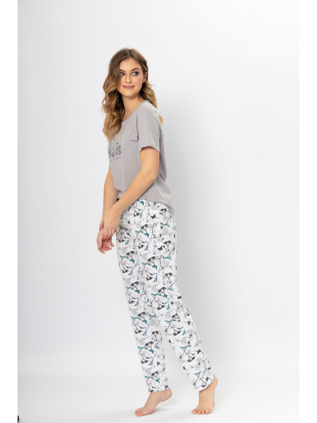 KLAR - komfortowa piżama damska w odcieniach szarości