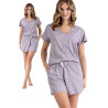 DULCE - krótka piżama damska w kolorze cappucino