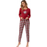 MAVISOL - czerwona damska piżama świąteczna