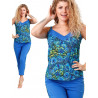 ADELIA - kolorowa piżama damska na ramiączkach
