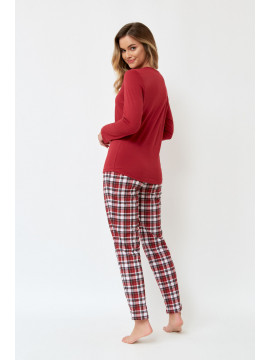 MAVISOL - czerwona damska piżama świąteczna